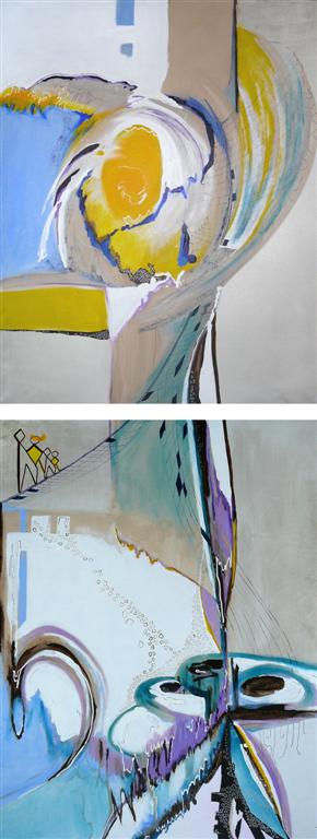 La route de la Vie 2 x 100 x 120 cm