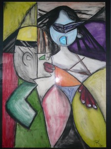 Two Cultures 70 x 100 cm