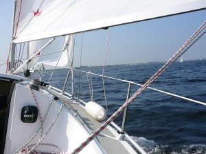 Zeilboot en landschap 2016